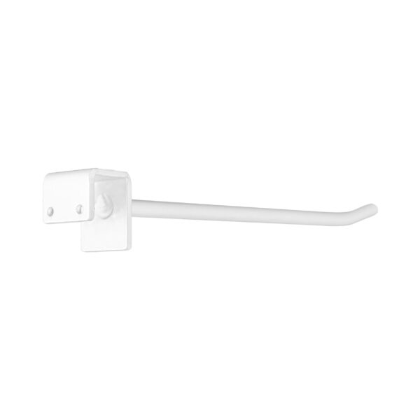 Zestaw 10 haków metalowych na belkę 22 cm | Biały