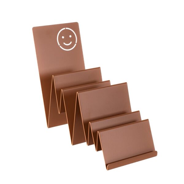 Organizer na biurko z emotką | Mocha Mousse Satyna