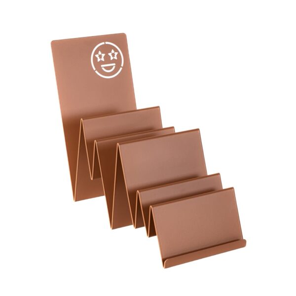 Organizer na biurko z emotką 2 | Mocha Mousse Satyna